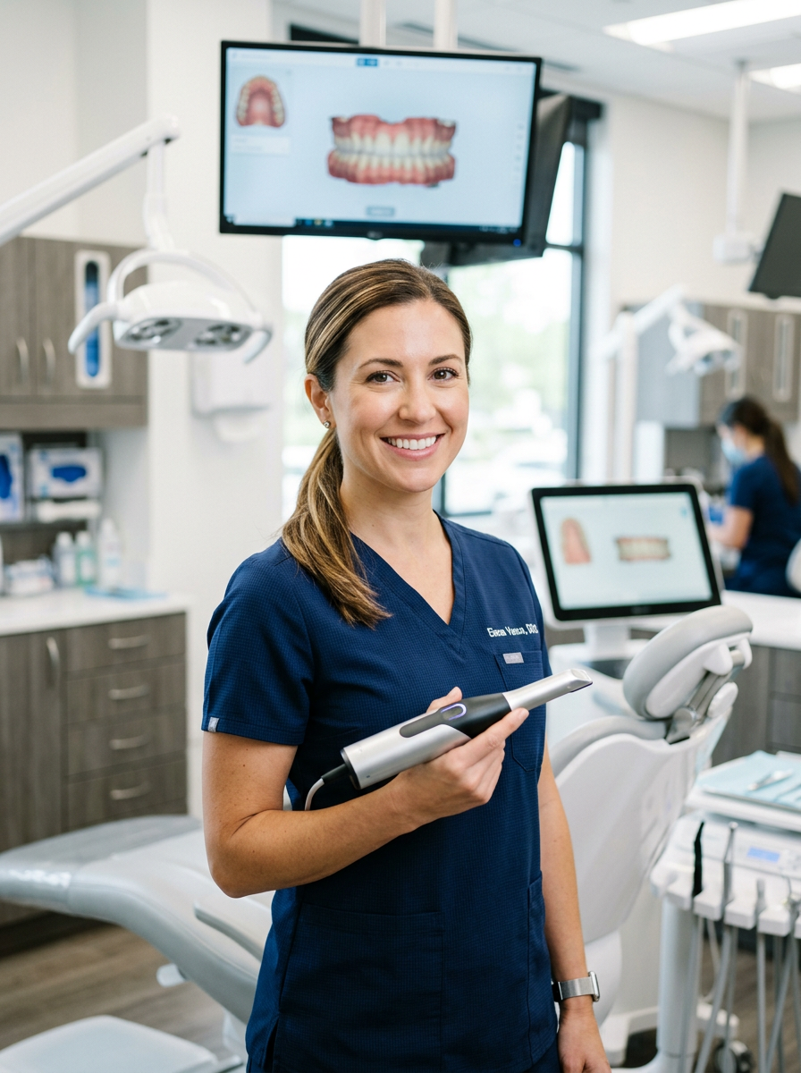 Dr. Elena Vance, Lead Dentist at SmileCraft Dental